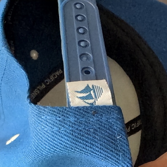 Pacific Pilsner Men's Blue Flat Bill Snapback Hat. - Picture 6 of 8